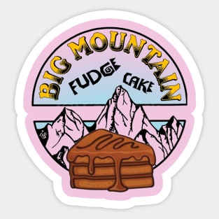 Big mountain fudge cake Sticker